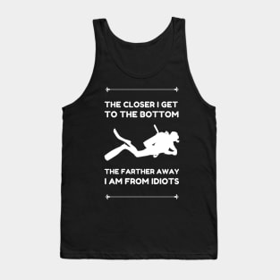 Best Funny Scuba Diving Themed Gift Idea Tank Top